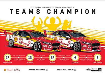 Shell V-Power Racing Team 2017 Teams Champion Limited Edition Print