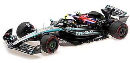 Mercedes-AMG Petronas Formula One Team F1 W15 E Performance - Lewis Hamilton - Winner British GP 2024 W/Flag