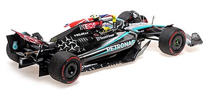 Mercedes-AMG Petronas Formula One Team F1 W15 E Performance - Lewis Hamilton - Winner British GP 2024 W/Flag - Image 2