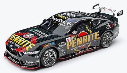 Penrite Racing ANZAC Appeal #19 Ford Mustang GT - 2025 ITM Taupo Super 440 Jason Richards Trophy Winner - Matthew Payne - Includes scale replica of Jason Richards Trophy