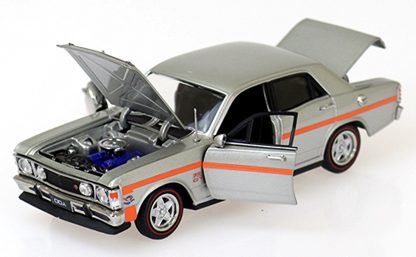 ^Ford Falcon XW GTHO Silver Fox w/Orange Stripes - Image 2