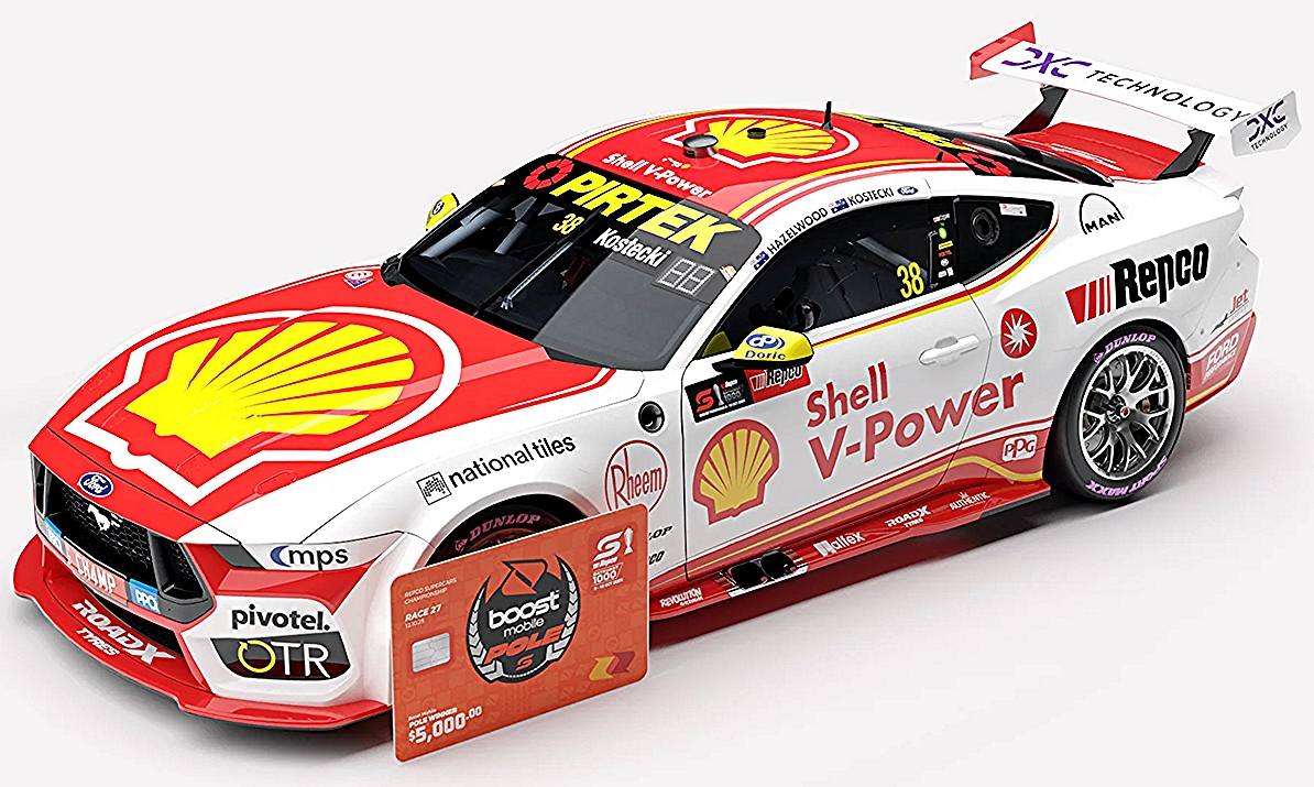 Shell V-Power Racing Team #38 Ford Mustang GT 2025 Repco Bathurst 1000 Pole Position Brodie Kostecki / Todd  Hazelwood