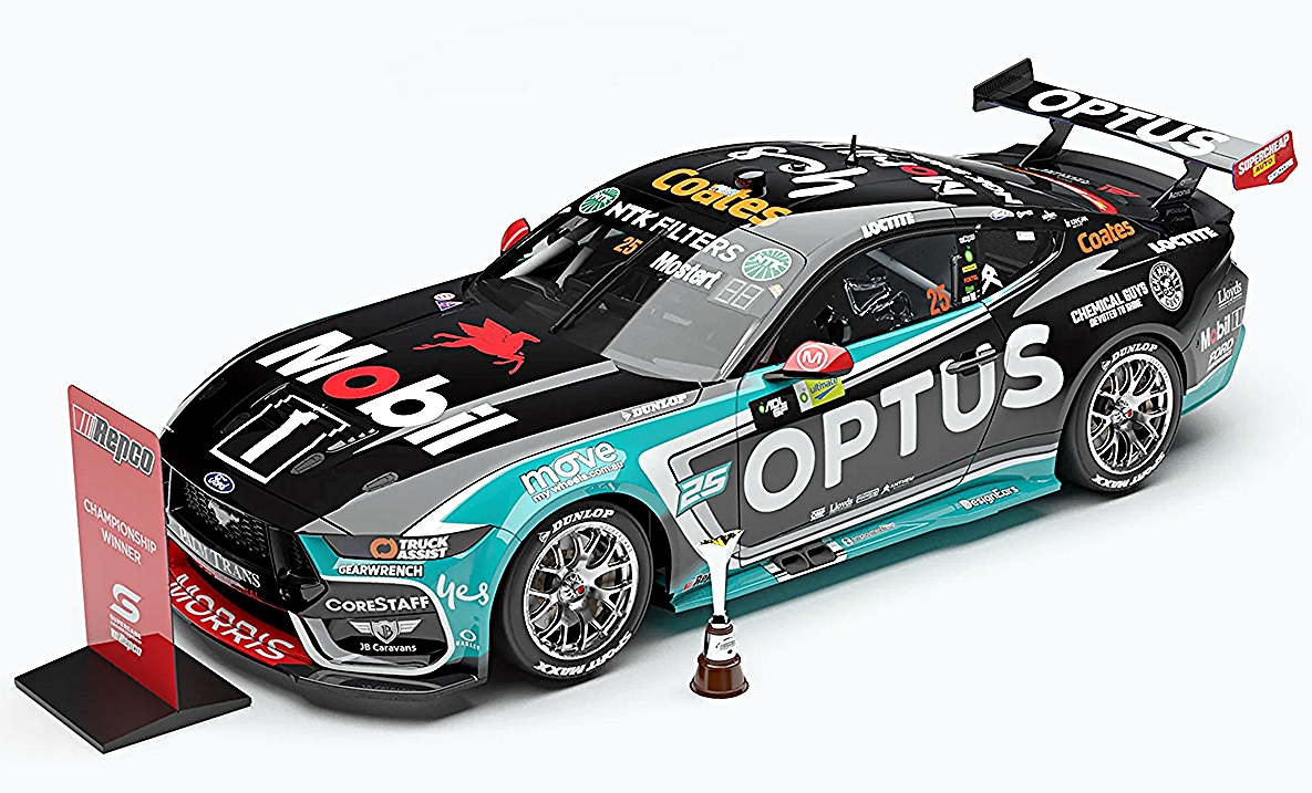 Mobil 1 Optus Racing #25 Ford Mustang GT 2025 Repco Supercars Championship Winner Chaz Mostert