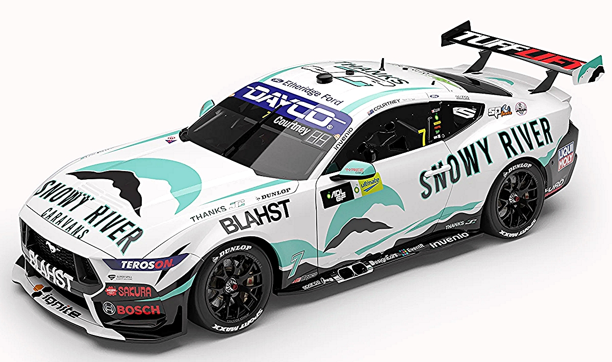 Snowy River Racing #7 Ford Mustang GT 2025 BP Adelaide Grand Final Thanks JC Livery James Courtney