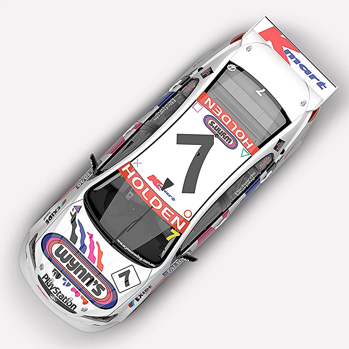 #7 Holden VF Commodore Supercar - Imagination Project Edition 10 - 1999 Bathurst 1000 Winner Tribute Livery - Image 2