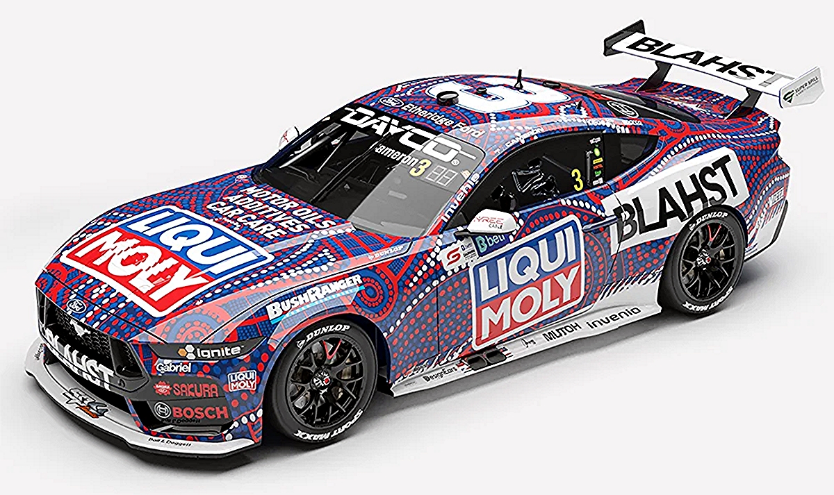 Liqui Moly BLAHST Racing #3 Ford Mustang GT 2026 Betr Darwin Triple Crown Indigenous Aaron Cameron