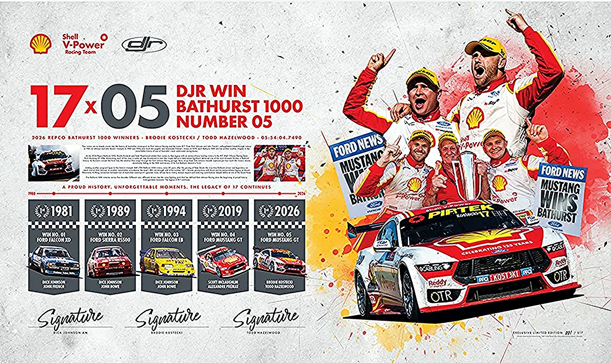 Shell V-Power Racing Team / Dick Johnson Racing 17x05: DJR Win Bathurst 1000 Number 05